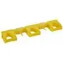 Vikan Hygiene Hi-Flex Ophangsysteem met 3 Rubber Band Klemmen en 2 Haken - Geel - 420mm