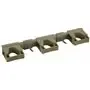 Vikan Hygiene Hi-Flex Ophangsysteem met 3 Rubber Band Klemmen en 2 Haken - Bruin - 420mm