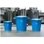 Vikan Hygiene Emmer met Schenktuit - Metaaldetecteerbaar - Blauw - Maatverdeling - 12ltr