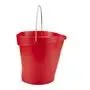 Vikan Hygiene Emmer met Schenktuit - Metaaldetecteerbaar - Rood - Maatverdeling - 12ltr