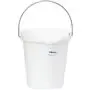 Vikan Hygiene Emmer met Schenktuit - Metaaldetecteerbaar - Wit - Maatverdeling - 12ltr