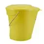 Vikan Hygiene Emmer met Schenktuit - Metaaldetecteerbaar - Geel - Maatverdeling - 12ltr