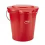 Vikan Hygiene Deksel voor 12ltr Emmer 5694 - Metaaldetecteerbaar - Rood
