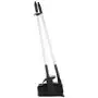 Vikan Hygiene Combinatieset Stofblik 350mm - Zwart - met Medium Veger 250mm en ALU Steel 840mm
