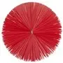 Vikan Hygiene Pijpenborstel voor Flexibele Kabel - Rood - Medium Vezels - Ø140mm - 210mm