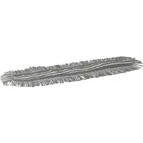 Vikan Microfibre Damp 48 - Heavy Duty Microvezel Vlakmop - Grijs - Klittenband - 600mm