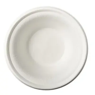 Salade Schaaltje Bowl Soepkom 380ml Suikerriet Pure Rond  Ø 155mm x 46mm Hoog PFAS Vrij -Horecavoordeel.com-