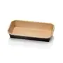 Kraft Sushi Tray Bruin/Zwart 160x91x24mm + PET Deksels  -Horecavoordeel.com-