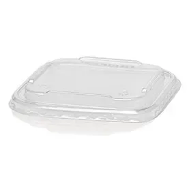 Deksels 129 Serie PP Transparant Vierkant 129 x 129mm -Horecavoordeel.com-