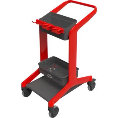 Vikan Hygo Mobiel Reinigingsstation Ongemonteerd 780mm Rood