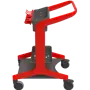 Vikan Hygo Mobiel Reinigingsstation Ongemonteerd 780mm Rood