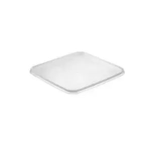 Deksels voor Verzegelbare Spuitgiet Bakken 2000cc PP Transparant 195 x 195 x 77mm -Horecavoordeel.com-