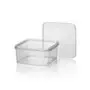 Deksels voor Verzegelbare Spuitgiet Bakken 2000cc PP Transparant 195 x 195 x 77mm -Horecavoordeel.com-