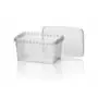Verzegelbare Spuitgiet Bakken 1600cc PP Transparant 192 x 129 x 94,5mm -Horecavoordeel.com-