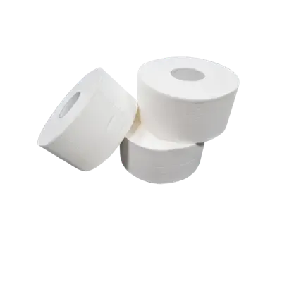 Toiletpapier Mini Jumbo EU Ecolabel 100% Cellulose  2 laags 180 meter  Verpakking 12 rollen -Horecavoordeel.com-