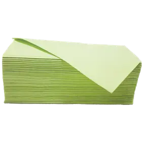 Handdoeken Z Gevouwen 100% Cellulose Groen 2 laags 23 x 25 cm Verpakking 20 x 160 doeken -Horecavoordeel.com-