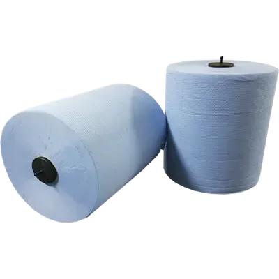 Handdoekrol  Matic  100% Cellulose Blauw 2 laags 21 cm  Verpakking 6 x 150 meter -Horecavoordeel.com-