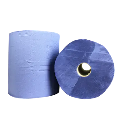 Industriepapier Verlijmd  100% Cellulose Blauw 2 laags 26 cm Verpakking 2 x 190 meter -Horecavoordeel.com-
