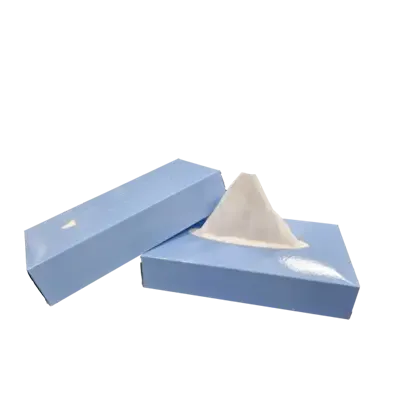 Facial Tissues  100% Cellulose  2 laags 21 x 21 cm Verpakking 40 x 100 tissues -Horecavoordeel.com-