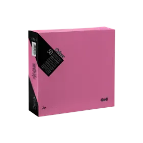 Servetten 1/4 Vouw EU Ecolabel 100% Cellulose Roze 2 laags 40 x 40 cm Verpakking 24 x 50 servetten -Horecavoordeel.com-