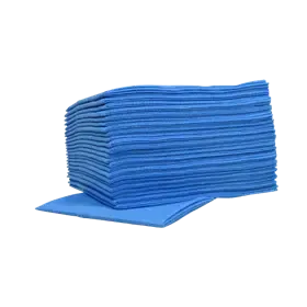 HACCP Food Sopdoek M Vouw Blauw 1 laags 45 x 50 cm Verpakking 10 x 25 doeken -Horecavoordeel.com-
