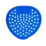 Urinoirmatjes  Kersen Blauw  Verpakking 25 matjes  -Horecavoordeel.com-