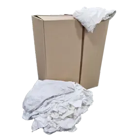 Poetsdoeken Wit  1ste Kwaliteit Wit WTRW Verpakking 10 kilo in persdoos  -Horecavoordeel.com-