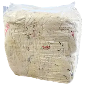 Poetsdoeken Wit 1ste Kwaliteit Wit WTRW Verpakking 10 kilo in folie  -Horecavoordeel.com-