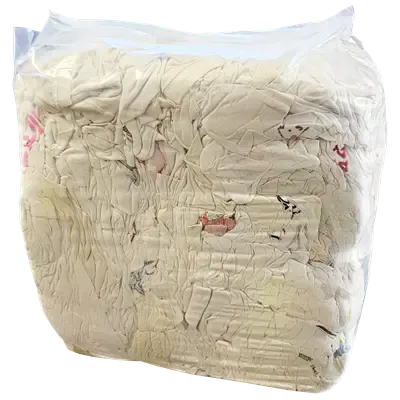 Poetsdoeken Wit 1ste Kwaliteit Wit WTRW Verpakking 10 kilo in folie  -Horecavoordeel.com-