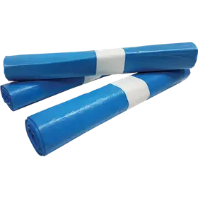 Afvalzakken 120 liter LDPE Blauw 70 x 110 cm T60 Verpakking 10 x 20 zakken 