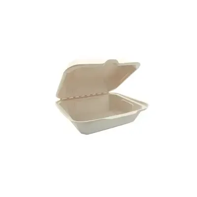 Menubakken Suikerriet met Klapdeksels 1-Vak Beige / Bruin IP9 185 x 155 x 75mm