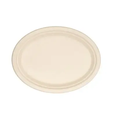Borden Ovaal Suikerriet Beige 26 x 19 cm -Horecavoordeel.com-