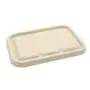 Deksels voor Maaltijdbakken Suikerriet Beige 18,2 x 13,1cm -Horecavoordeel.com-