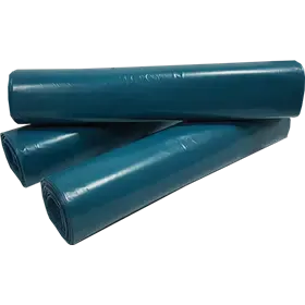 Afvalzakken 140 liter LDPE Blauw 80 x 110 cm T60  Verpakking 10 x 20 zakken 