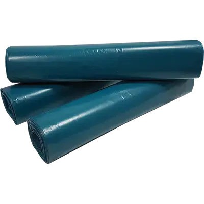 Afvalzakken 140 liter LDPE Blauw 80 x 110 cm T60  Verpakking 10 x 20 zakken 