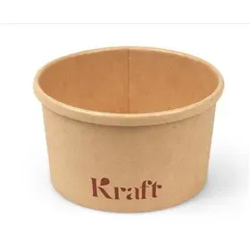 Soepbeker 230 ml / 8oz Kraft Bruin Karton Ø 98mm