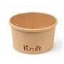 Soepbeker 230 ml / 8oz Kraft Bruin Karton Ø 98mm
