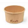 Soepbeker 230 ml / 8oz Kraft Bruin Karton Ø 98mm