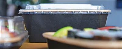 Prime Line Kraft Maaltijdbakken - Luxe Bruine en Zwarte Verpakkingen -Horecavoordeel.com-