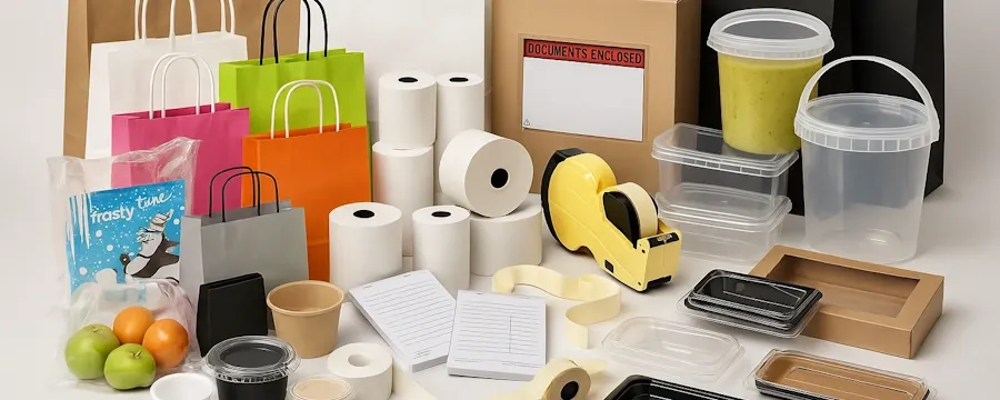 Alle soorten Verpakkingsmaterialen voor bijna elke branche. -Horecavoordeel.com-
